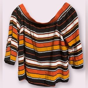 Dalia striped off shoulder top (size M)